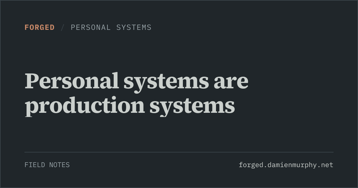Open Graph artwork for Personal systems are production systems